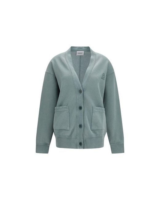 Isabel Marant Blue Gray Cotton Cardigan