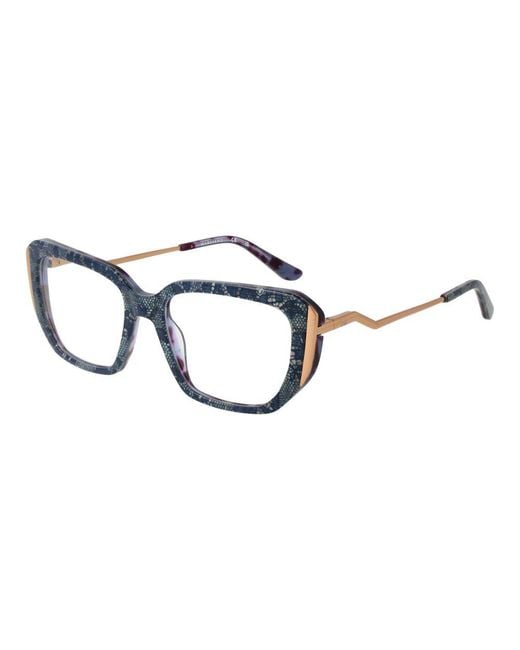 MARCIANO BY GUESS Blue Multicolor Acetate Glasses (frames)
