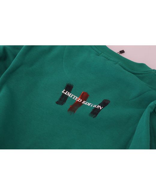 Philippe Model Green Printed Long Sleeves Pullover Sweater