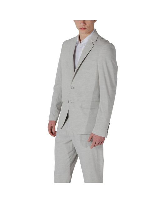 Antony Morato Gray Polyester Blazer for men