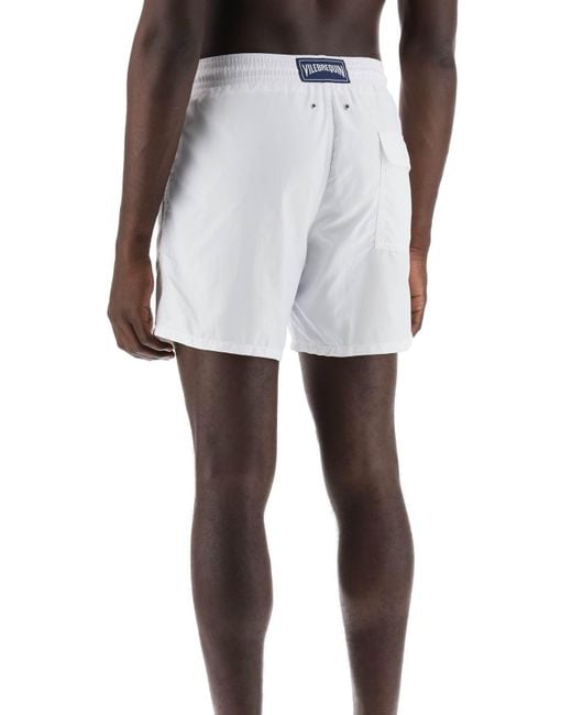 Vilebrequin White Moorea Sea Bermuda Shorts for men