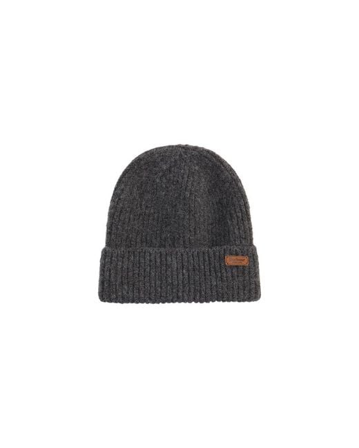 Barbour Gray Polyester Beanie