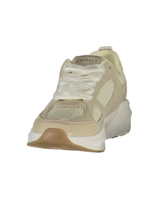 Twinset Multicolor Beige Fabric S Sneaker
