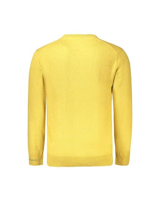 Pepe Jeans Yellow Cotton Men Sweater for men
