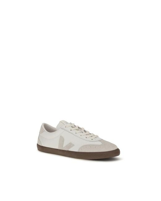 Veja White Calf Leather Bos Taurus Sneakers