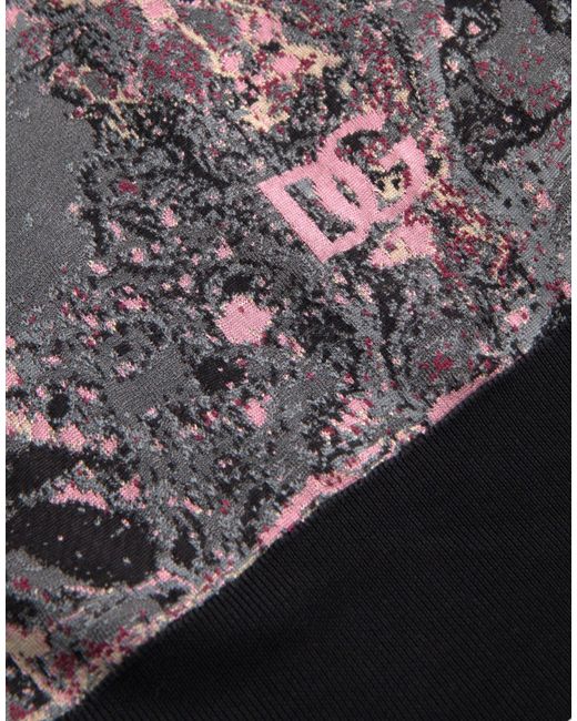 Dolce & Gabbana Blue Graphic Turtle Neck Sweater for men