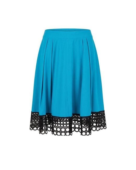 Trussardi Blue Acetate Skirt