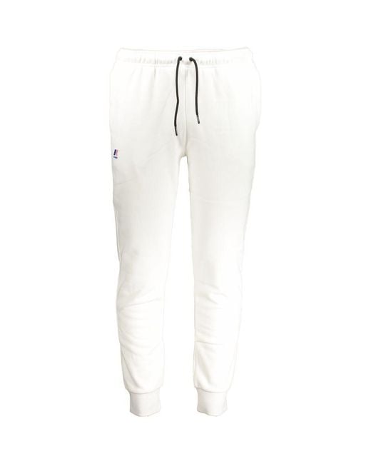 K-Way White Cotton Pant - 2xs for men