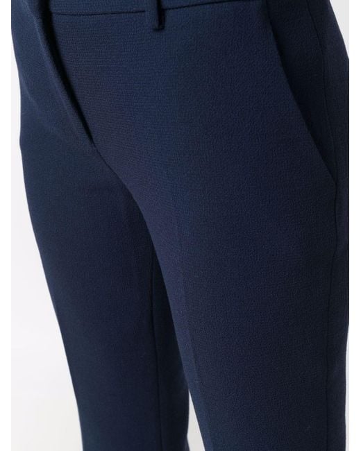 L'Autre Chose Blue Cropped Tailored Trousers