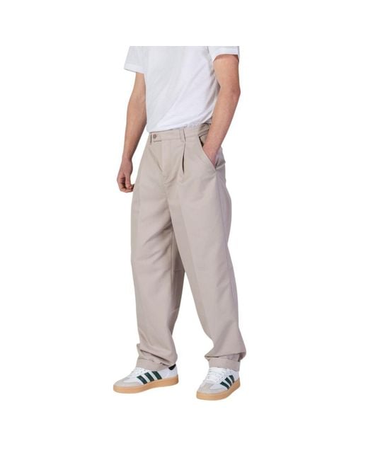 Calvin Klein Gray Straight Trousers for men