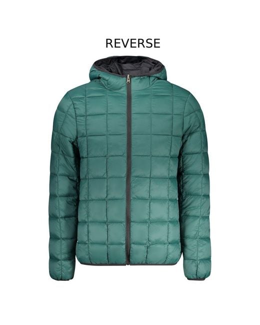 Norway 1963 Gray Black Polyester Men's Reversible Jacket for men