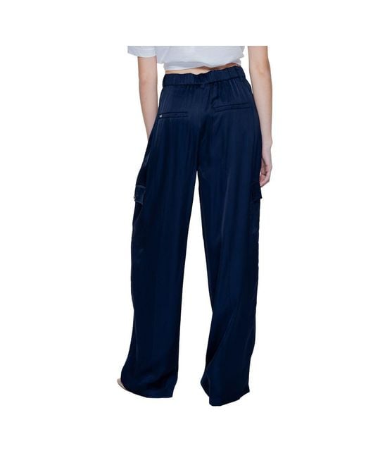 Street One Blue Viscose Casual Pants