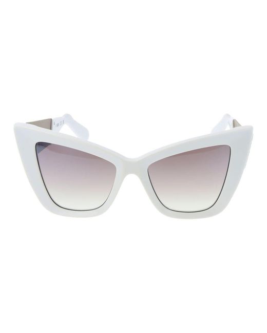 Gcds White Acetate Sunglasses