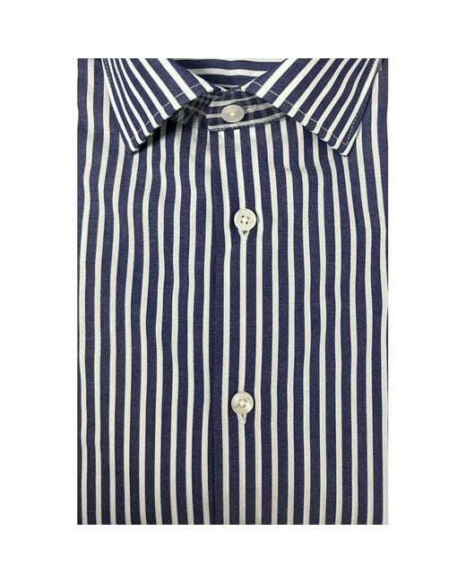 Baldinini Blue Cotton Men Shirt for men