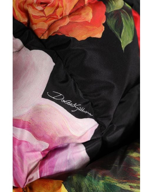 Dolce & Gabbana Red Floral Print Whole Head Wrap Hat