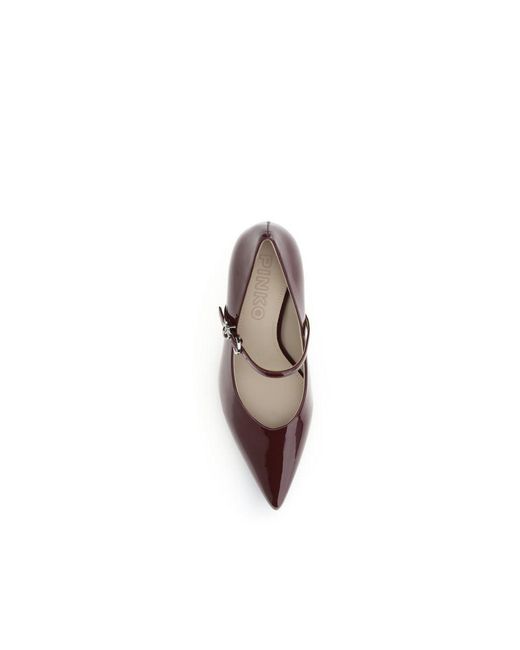 Pinko Brown Patent Leather Pumps