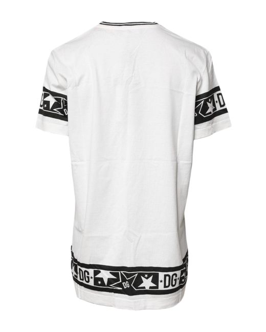 Dolce & Gabbana White #dgmillennials Cotton Crewneck T