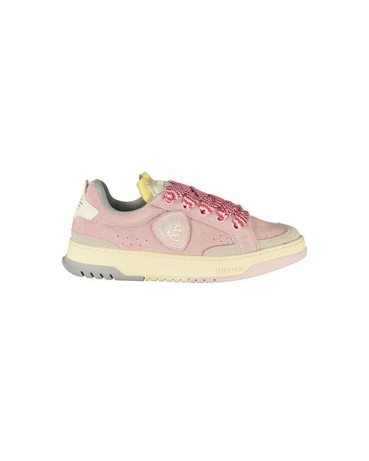 Blauer Pink Rosa Polyurethane Sneaker