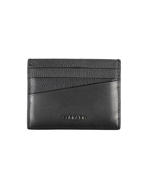Calvin Klein Gray Leather Wallet for men