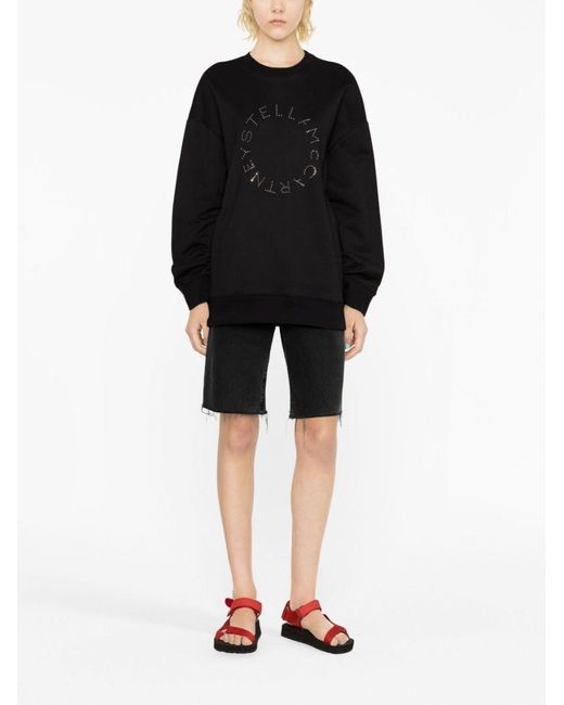 Stella McCartney Black Rhinestone