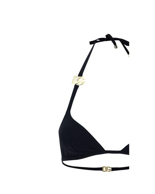 Dolce & Gabbana Black Nylon Bikini