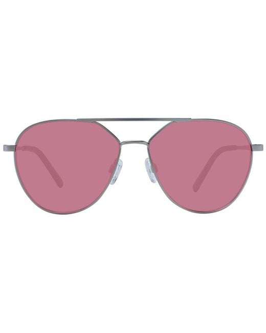 Serengeti Purple Silver Metal Sunglasses