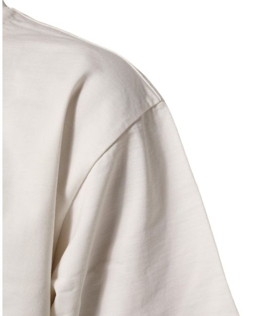 Dolce & Gabbana White Logo Graphic Tee for men