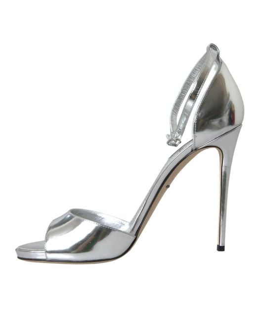 Dolce & Gabbana Metallic High Heel Sandals