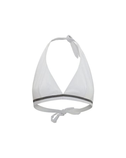 Brunello Cucinelli White Polyamide Bikini