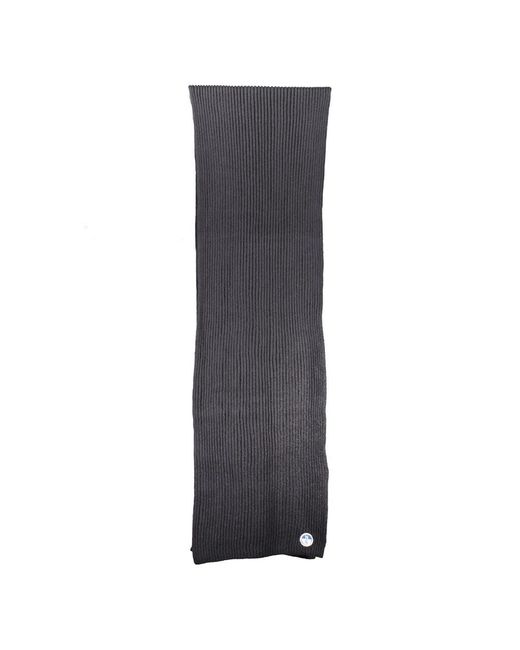 North Sails Black Nero Cotton Mens Scarf for men