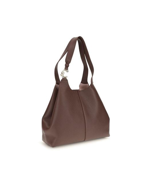 Coccinelle Brown Calf Leather Bos Taurus Shoulder Bag