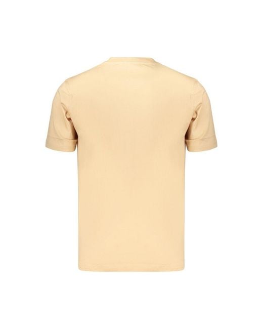 Refrigiwear Natural Beige Cotton Men's T Shirt for men