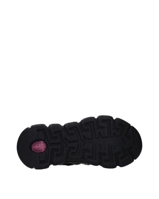 Versace Black Trigreca Sneakers/Dark Fabric