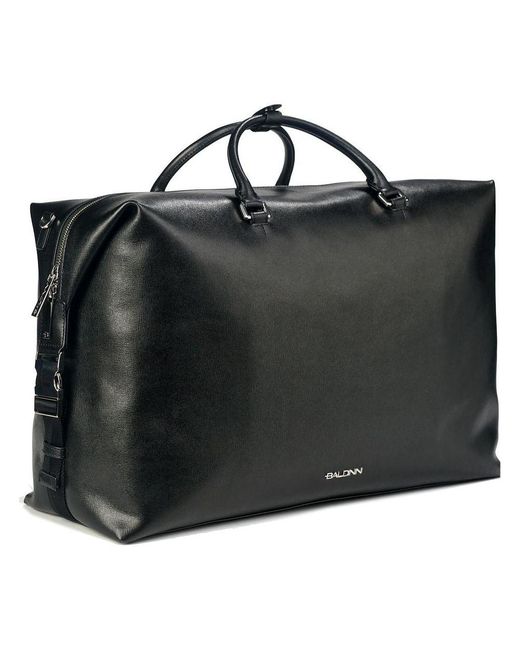 Baldinini Black Leather Di Calfskin Luggage And Travel for men