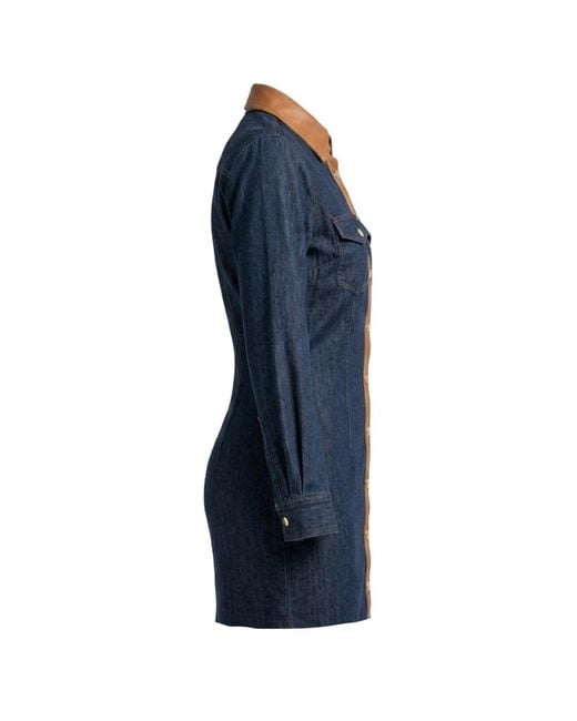 Trussardi Blue Cotton Dress