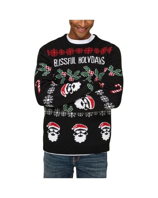 Only & Sons Black Marabou Sweatshirt for men