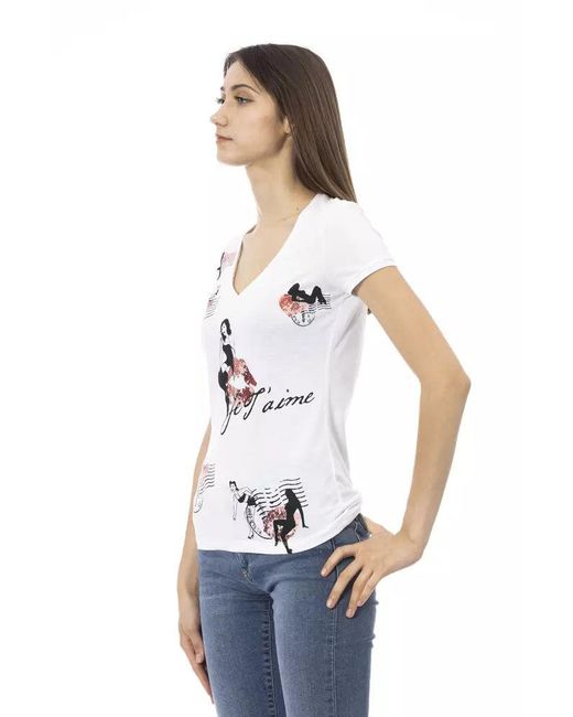 TRUSSARDI ACTION White Cotton 's Top