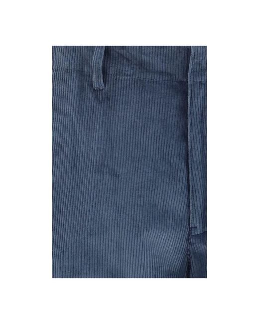 Etro Blue Cotton Casual Pants for men