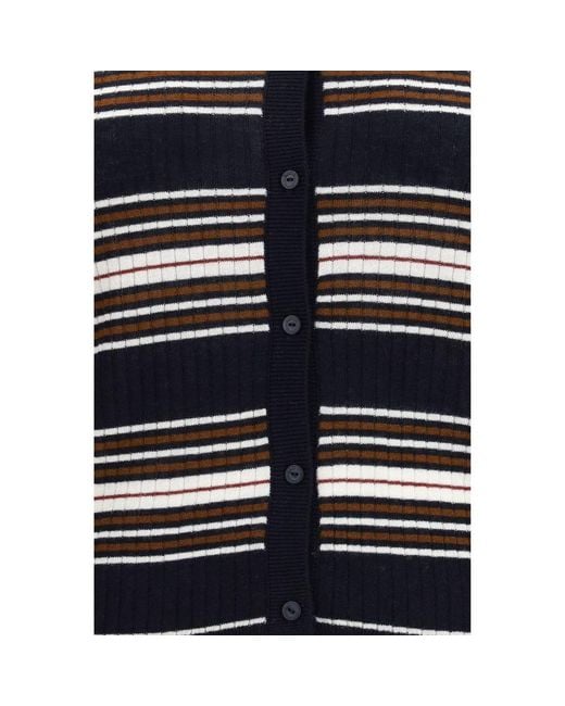 Max Mara Blue Silk Cardigan