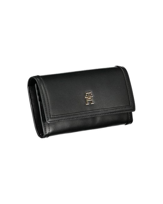 Tommy Hilfiger Black Elegant Dual-Compartment Wallet