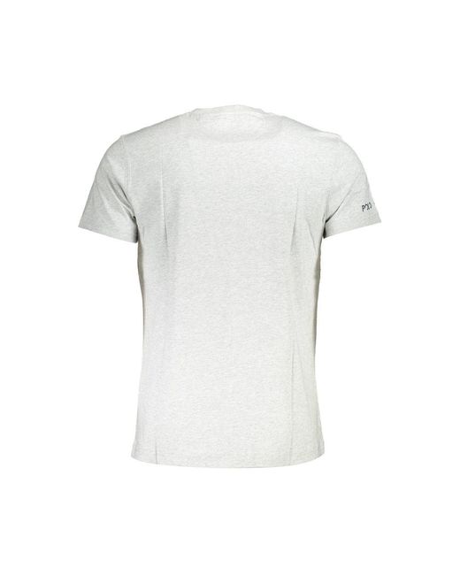 La Martina White Cotton T-Shirt for men