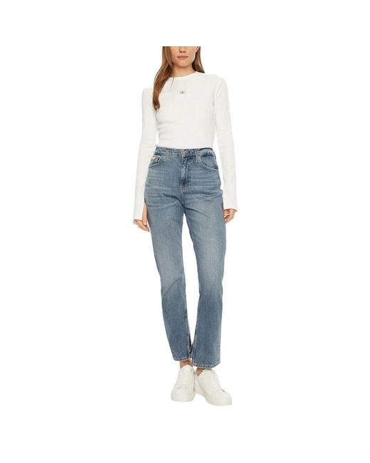 Calvin Klein Blue Cotton Slim Fit Jean