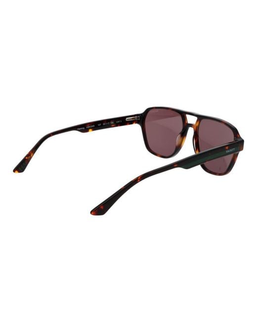 Hackett Brown Acetate Sunglasses for men