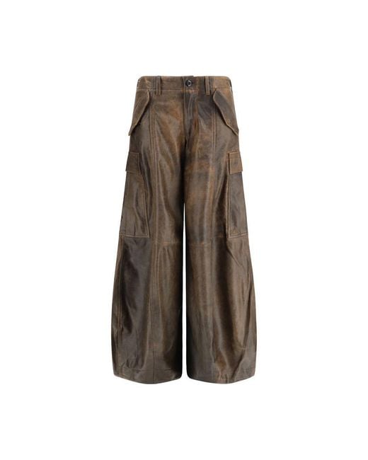 R13 Brown Lamb Ovis Aries Cargo Pants