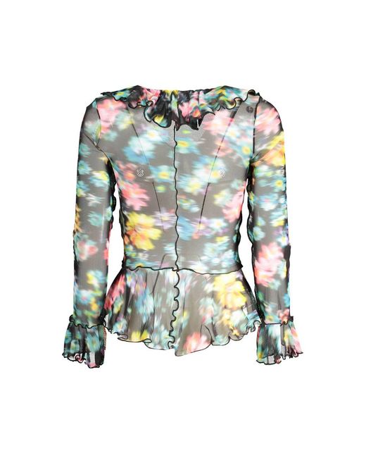 Desigual Green Black Polyester T