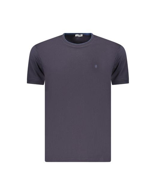 COVERI MOVING Blue Cotton Men's T for men