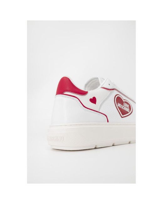 Love Moschino Pink Multicolor Polyethylene Low Top Sneakers