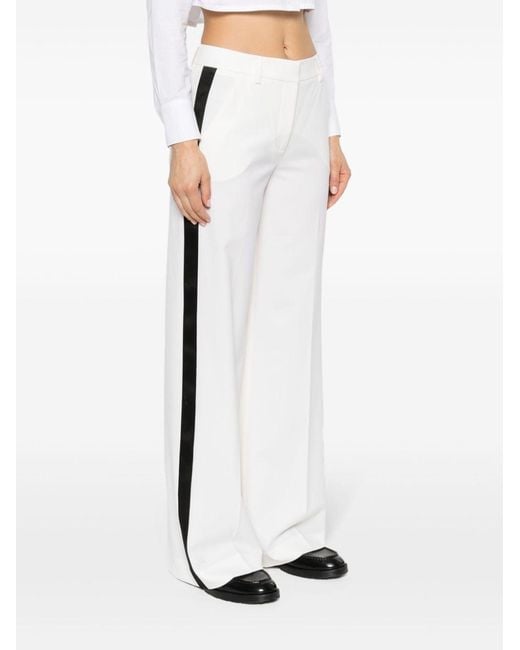 P.A.R.O.S.H. Black Liliuxy Tailored Tuxedo Trousers