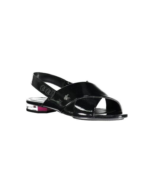 Calvin Klein Black Flat Sandals