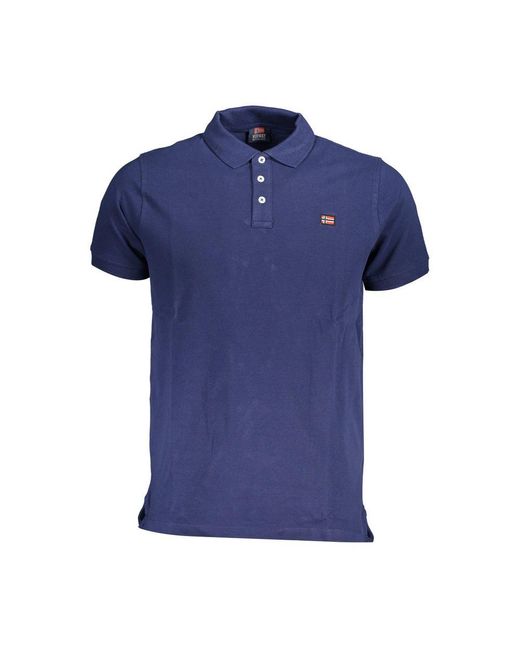 Norway 1963 Blue Cotton Polo Shirt for men
